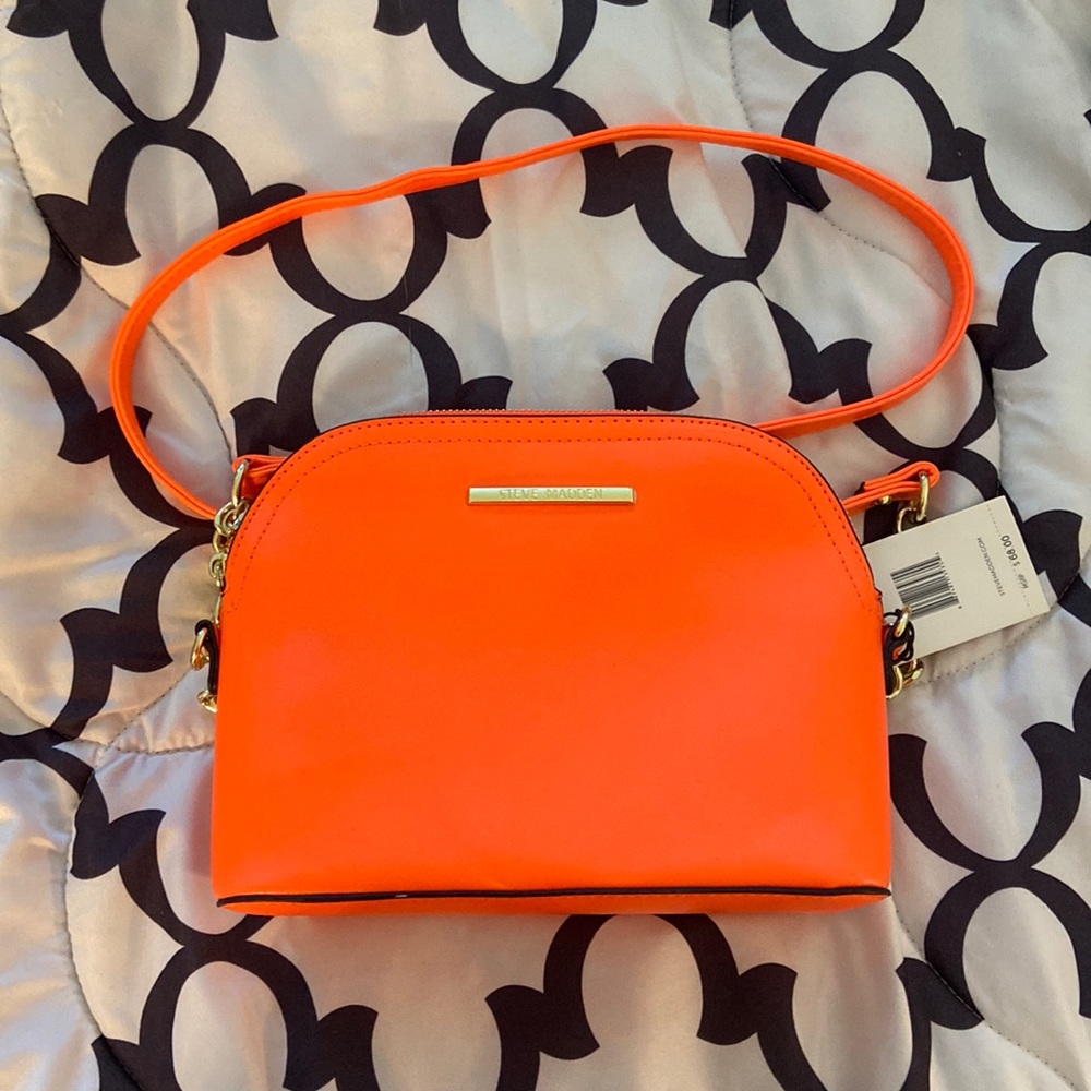 Neon orange Steve Madden purse